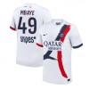 Paris Saint-Germain Ibrahim Mbaye #49 Bortedrakt 2025-26 Kortermet